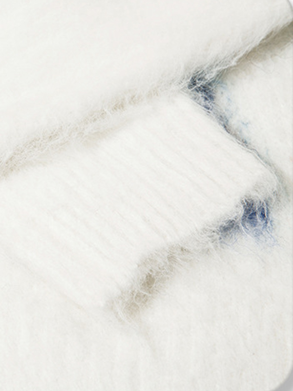 Herren-Rundhalspullover aus Jacquard mit Star-Graffiti-Motiv-1