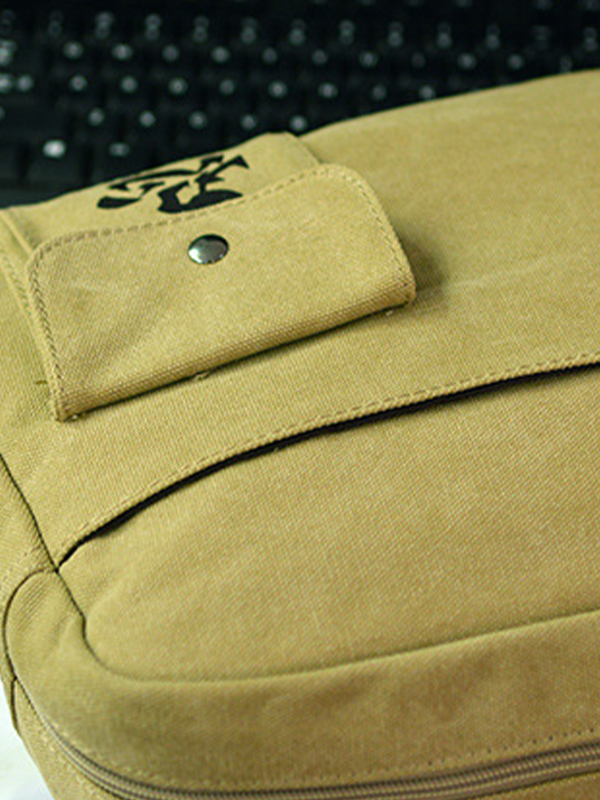 Entzückende Canvas-Umhängetasche mit Anime-Totoro-Aufdruck-3